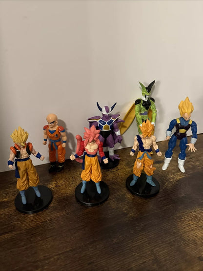 Lot Of 7 USED DRAGON BALLZ Figures Used Condition-FREE SHIPPING