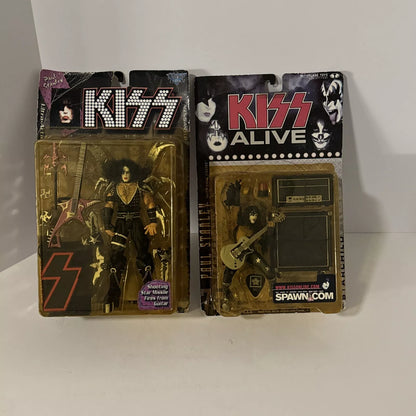 2-McFarlane Toys Kiss Alive Paul Stanley Starchild Super Stage 2000 Figure New SHIPS FREE