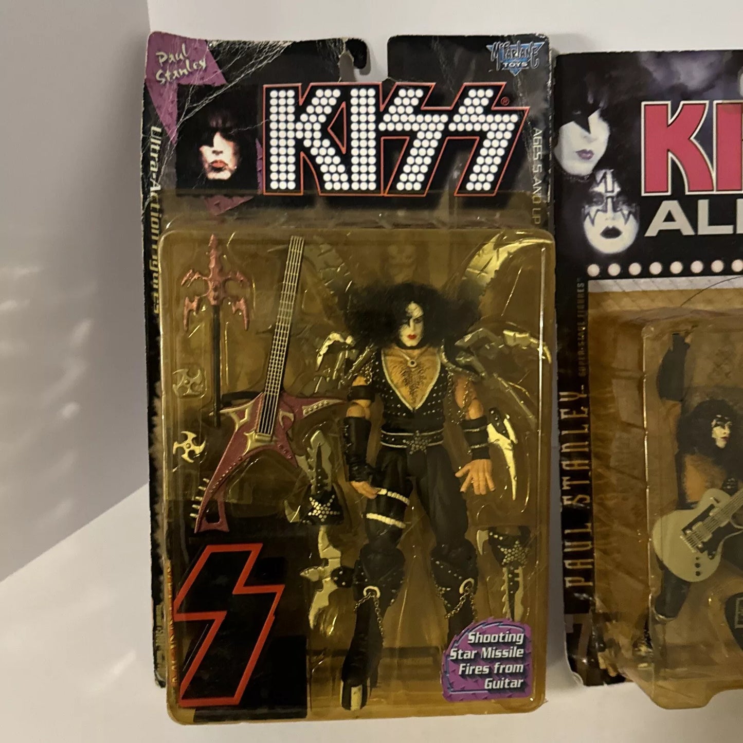 2-McFarlane Toys Kiss Alive Paul Stanley Starchild Super Stage 2000 Figure New SHIPS FREE