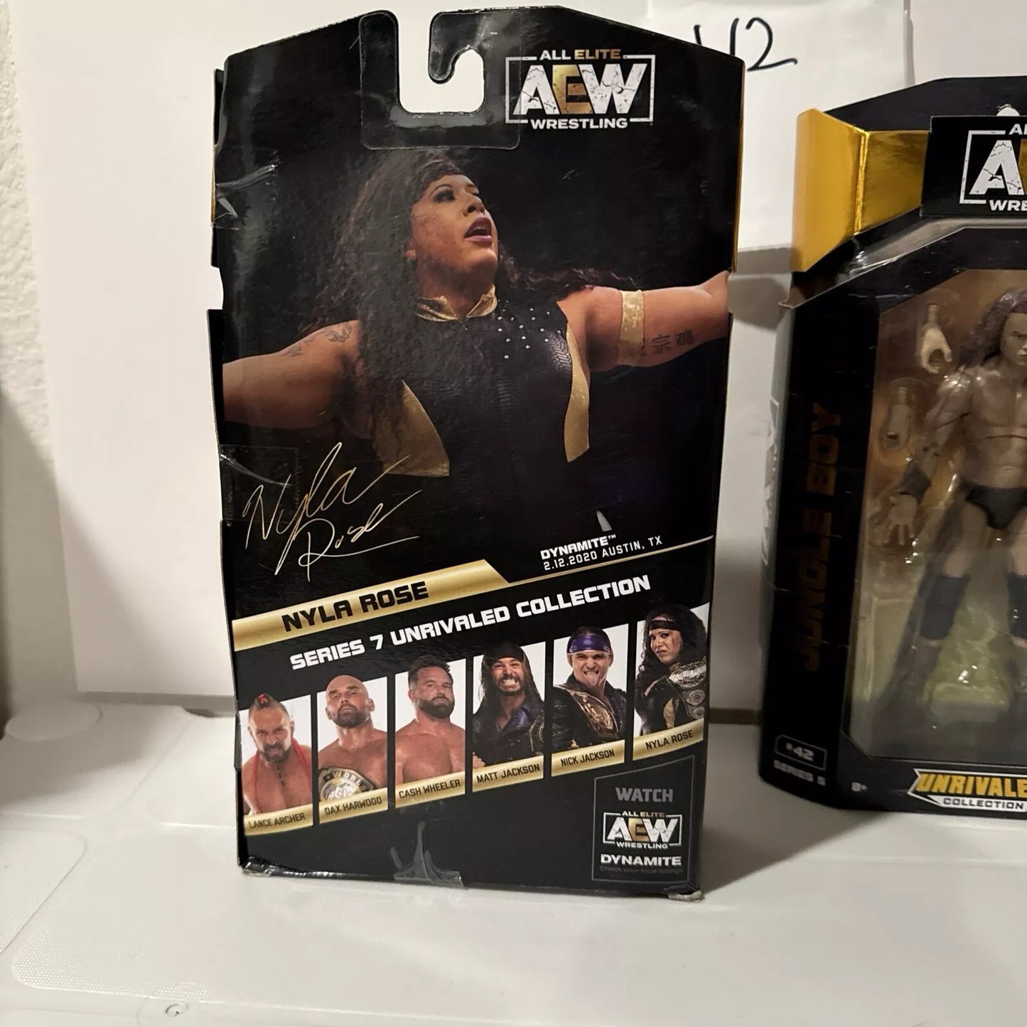 AEW Unrivaled Collection Series 6” Action Figures Nyla Rose & Jungle Boy DMG BOX SHIPS FREE
