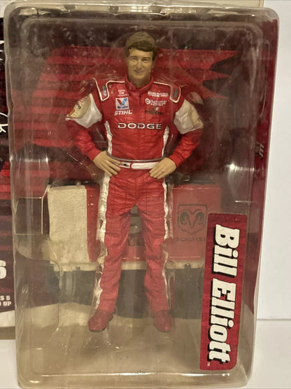 Bill Elliott #9 Dodge Action McFarlane Figurine Series 6 NIB "RUFF BOX" SHIPS FAST