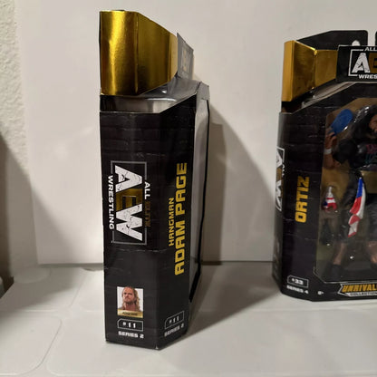 AEW Unrivaled Collection Series 6” Action Figures Adam Page & Ortiz New DMG BOX SHIPS FREE