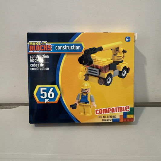 Make-It Blocks 56 pc. Fits All Build Tiny Tractor Mini Construction Worker B10 SHIPS FREE