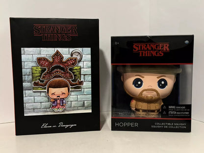 Stranger Things Soft’N Slo Squishies Ultra Hopper And Eleven Vs Demogorgon Lot SHIPS FREE
