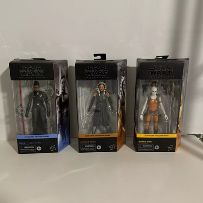 LOT OF 3-Hasbro Star Wars The Black Series Aurra Sing, Ahsoka Tano, Reva NIB FREE SHIPPING