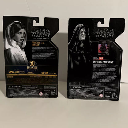 LOT OF 2 Star Wars The Black Series Archive Princess Leia Organa, Emperor Palpatine B1 SHIPS FREE