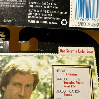 LOT OF 5 Star Wars Power of the Force- Leia, , R5-D4, Han Solo, Yoda New/Not Mint S1-FHIPS FREE