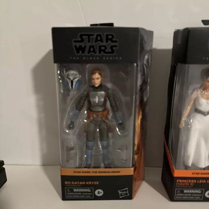 LOT OF 3 Star Wars The Black Series Bo-Katan Kryze, Princess Leia Organs, Rey NIB-SHIPS FREE