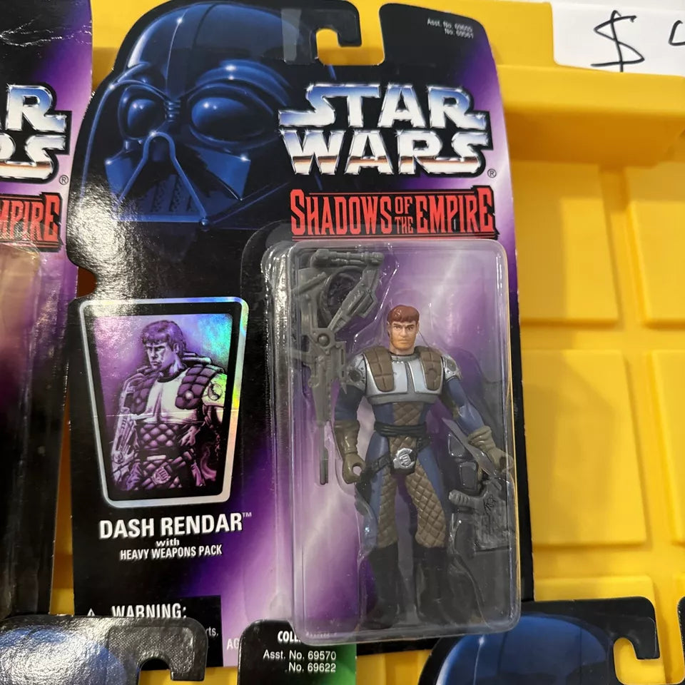 LOT OF 5 Star Wars Power of the Force Leia, R5-D4, Dash, Lando New/Not Mint S4 SHIPS FREE