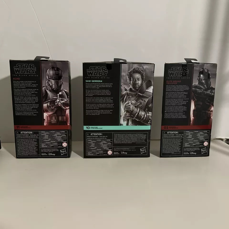 LOT OF 3 Star Wars The Black Series Elite Squad Trooper, Echo, Saw Gerrera NIB FREE SHIPPING